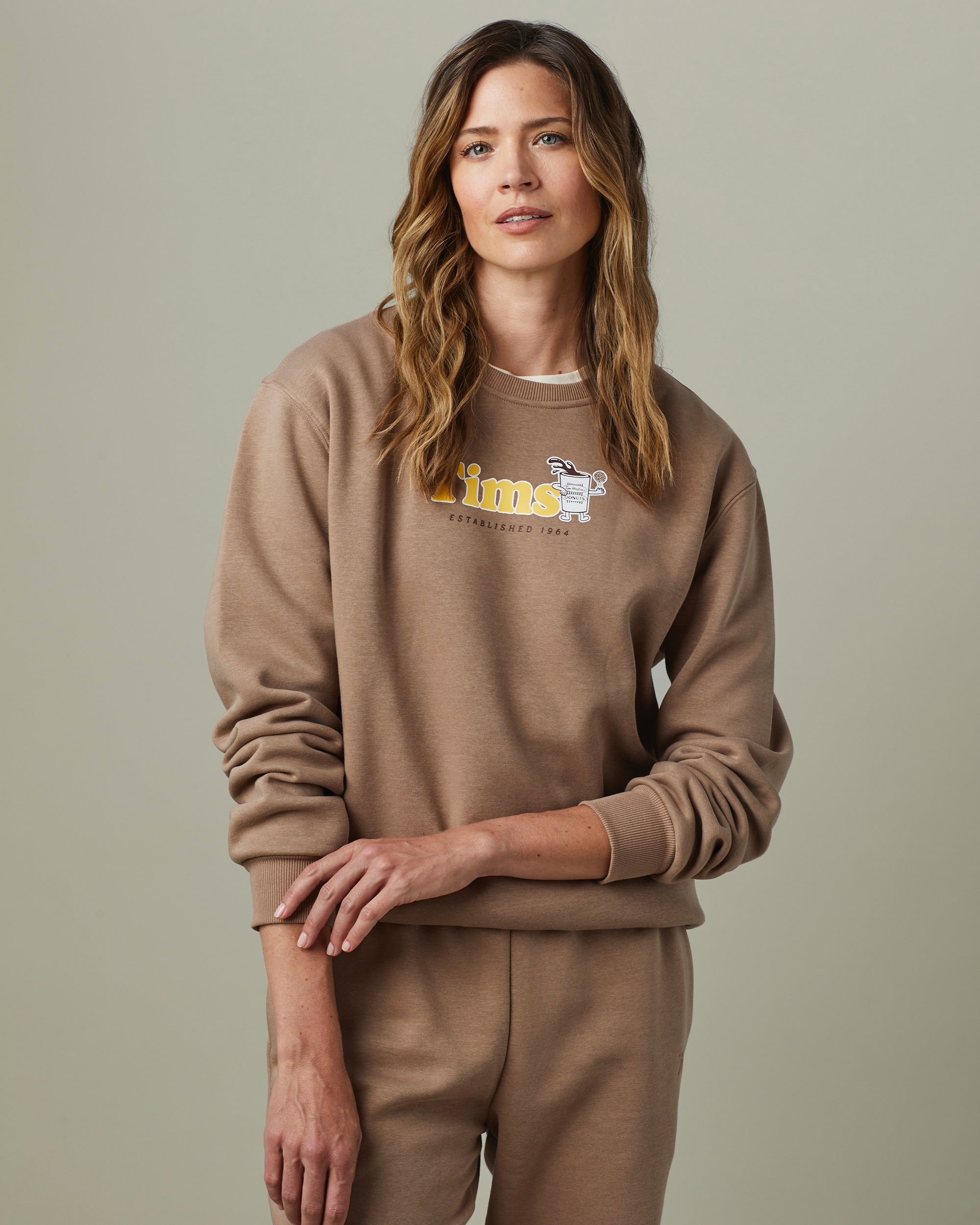 Tims Unisex Crewneck - Caramel - Secondary Image