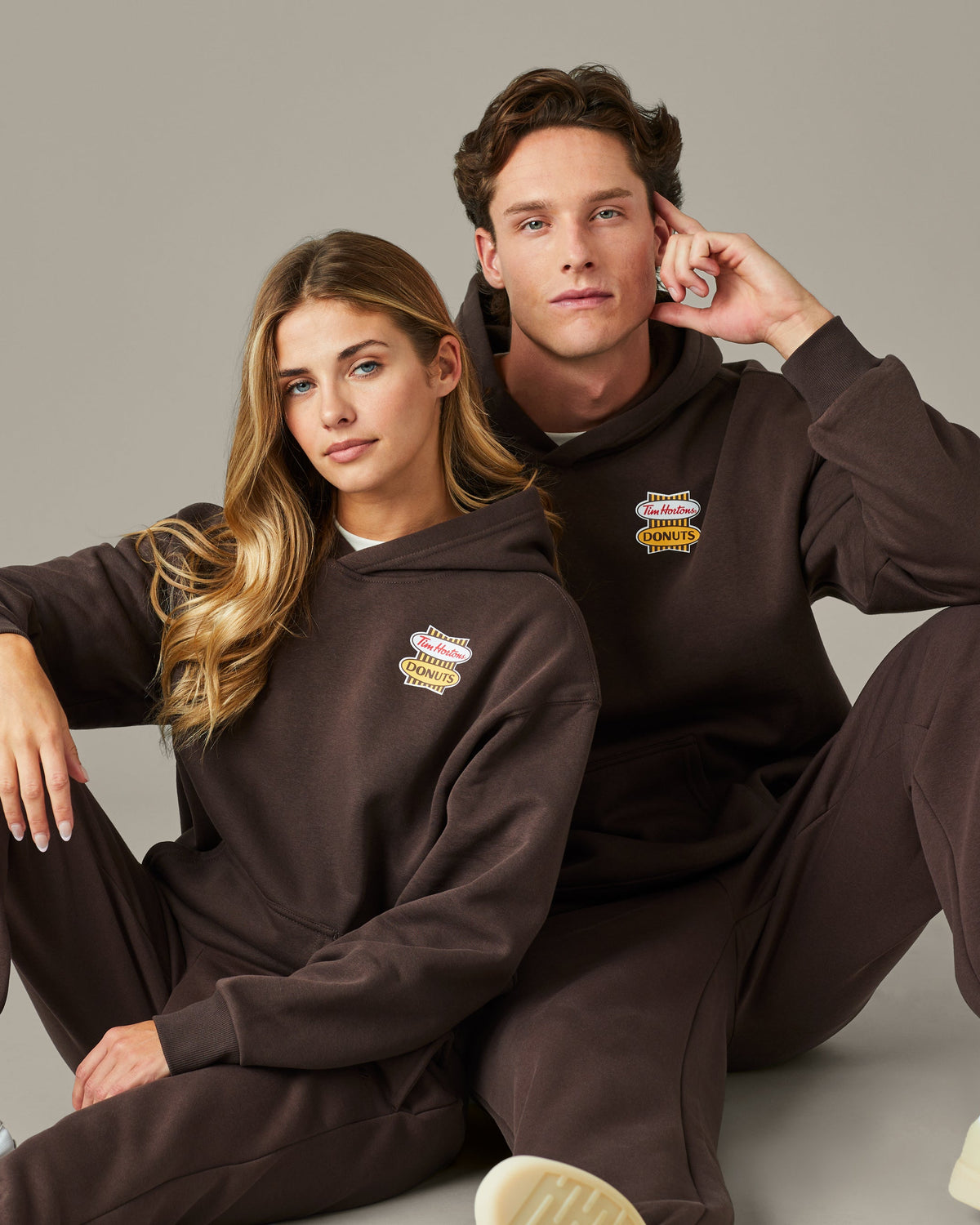Tim Hortons Hoodie | Retro Logo Unisex Hoodie - Espresso | TimShop