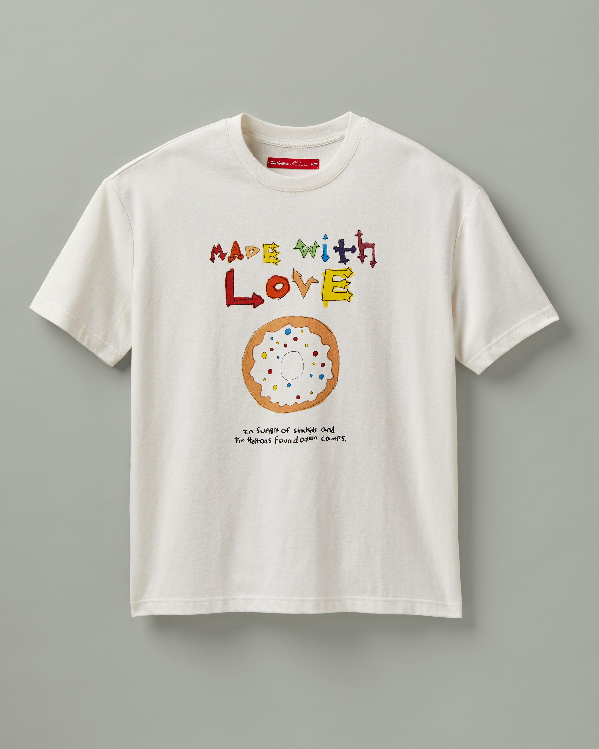 Tim Hortons x Ryan Reynolds Unisex T-Shirt - Made with Love - TimShop - Image #1