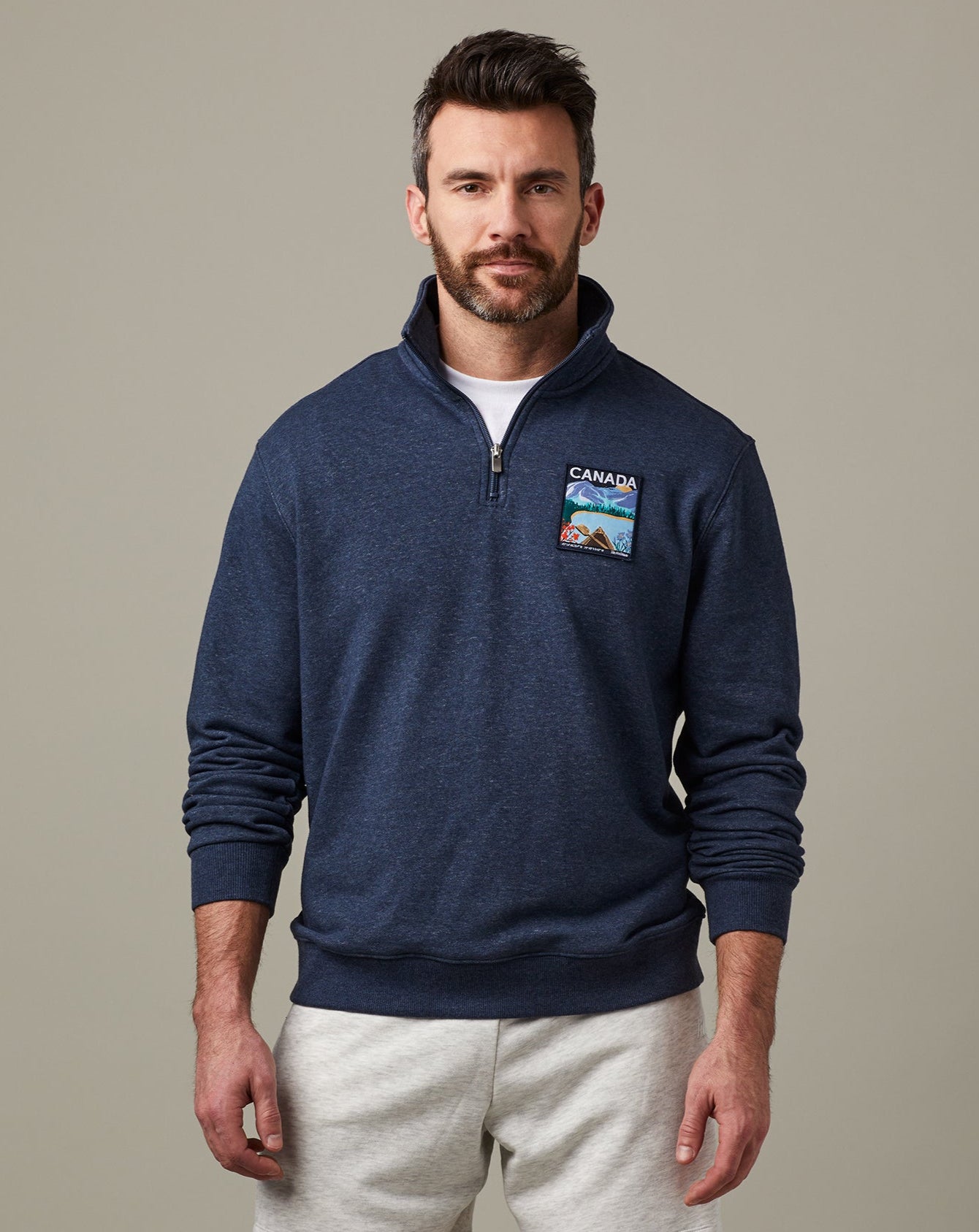 Tim Hortons Travel French Terry Shorts Grey | Short molletonné gris collection de voyage de Tim Hortons - Image #1