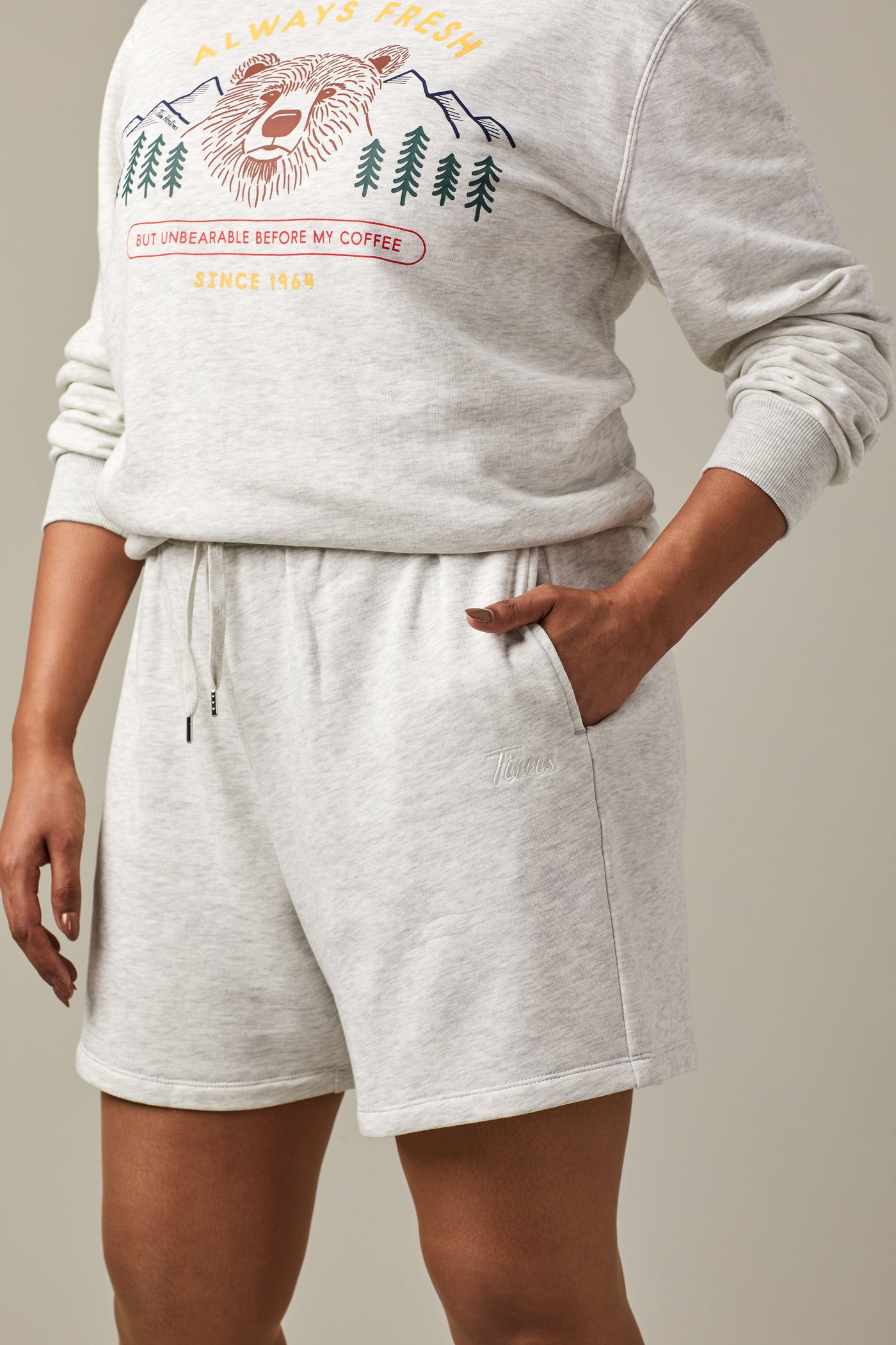 Tim Hortons Shorts | French Terry | Grey Marl | TimShop