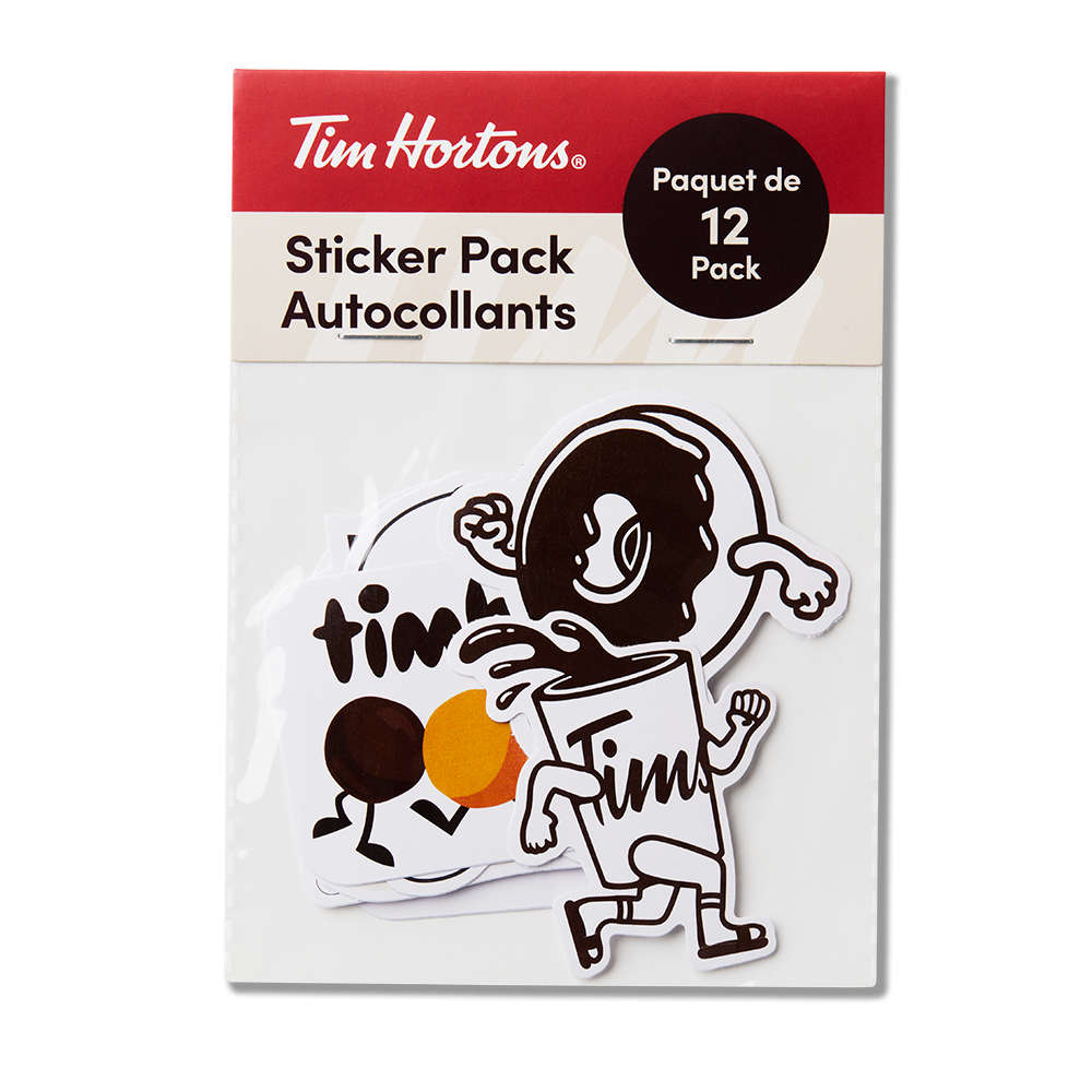 Tim Hortons Retro Logo Sticker Pack
