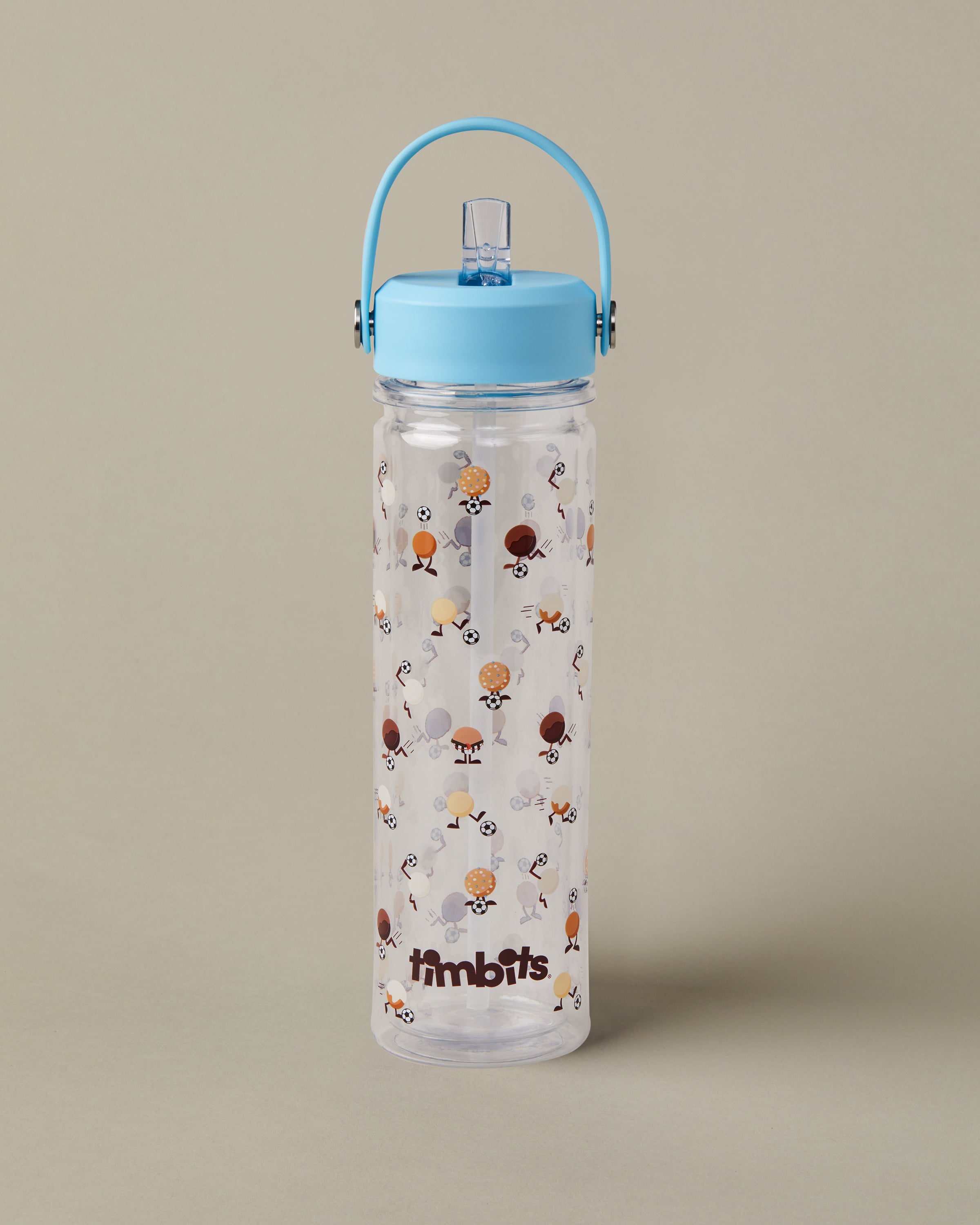 18oz Timbits® Soccer Plastic Water Bottle, for cold drinks | Bouteille d’eau en plastique de 18 oz Soccer Timbits® pour boissons froides - Image #1