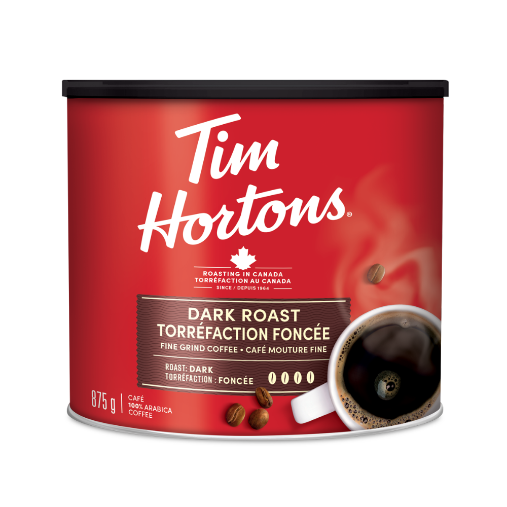 Dark Roast Fine Grind Coffee - Tim Hortons Coffee - Image #1