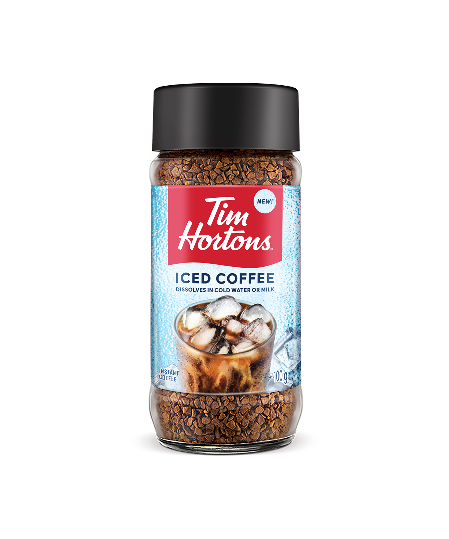 Tim Hortons Instant Iced Coffee - 100g jar | Pot de 100 g de café glacé instantané Tim Hortons - Image #1