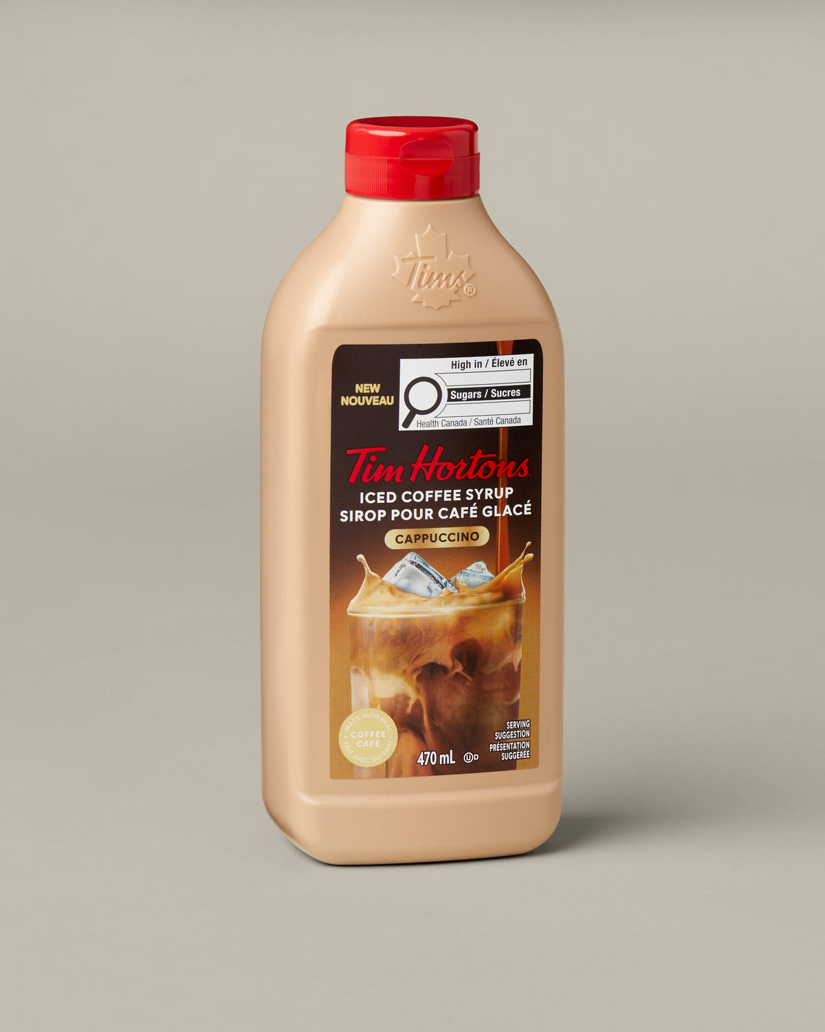 Sirop pour café glacé Cappuccino, 470 mL | TimShop