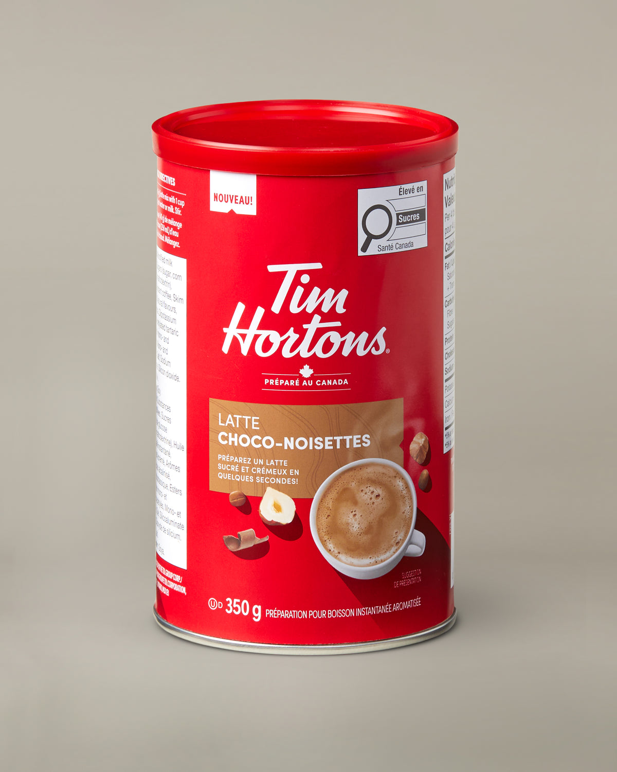 Chocolate hazelnut latte tin flavoured instant beverage mix  - Image #3