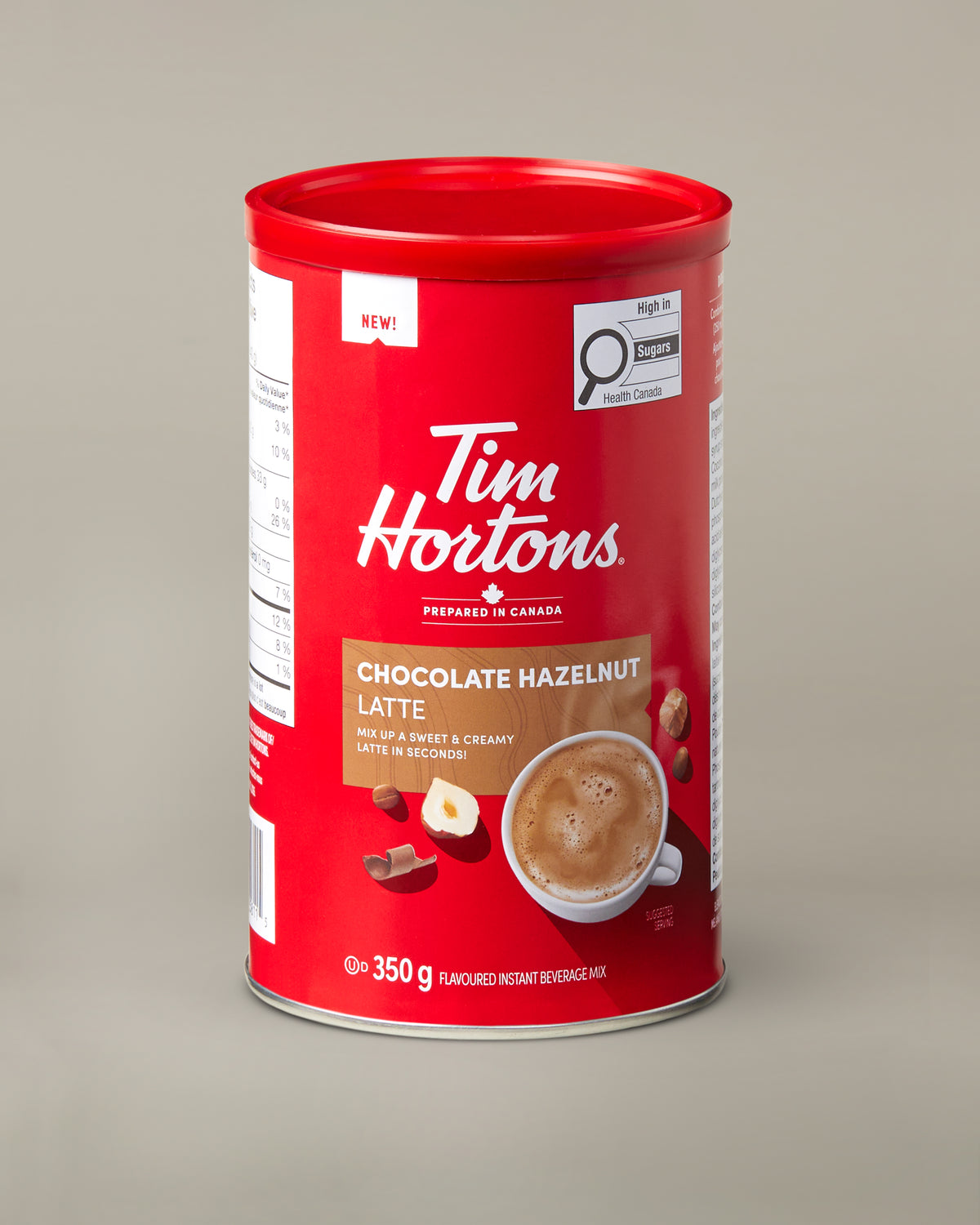 Chocolate hazelnut latte tin flavoured instant beverage mix  - Image #1