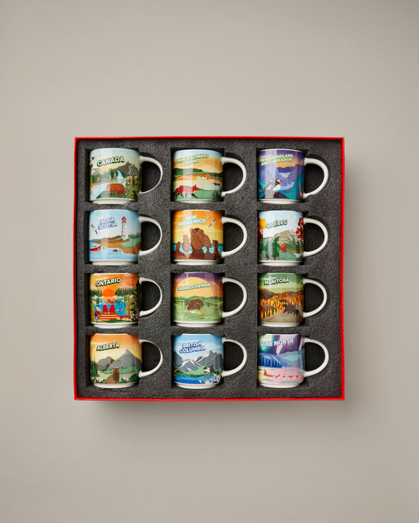 Tim Hortons Ceramic Mug Set of 12 | 16oz |Provincial Landscape Designs ...