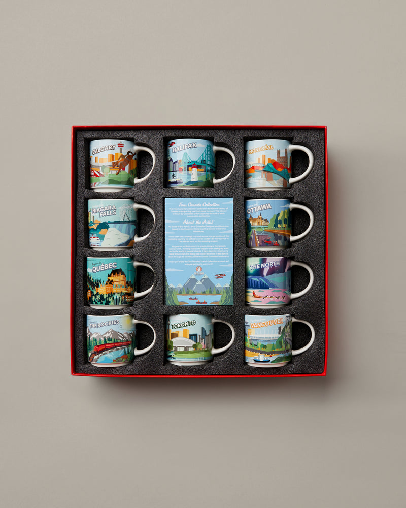 Tim Hortons Ceramic Mug Set of 10 | 16oz |City Skyline Designs | TimShop
