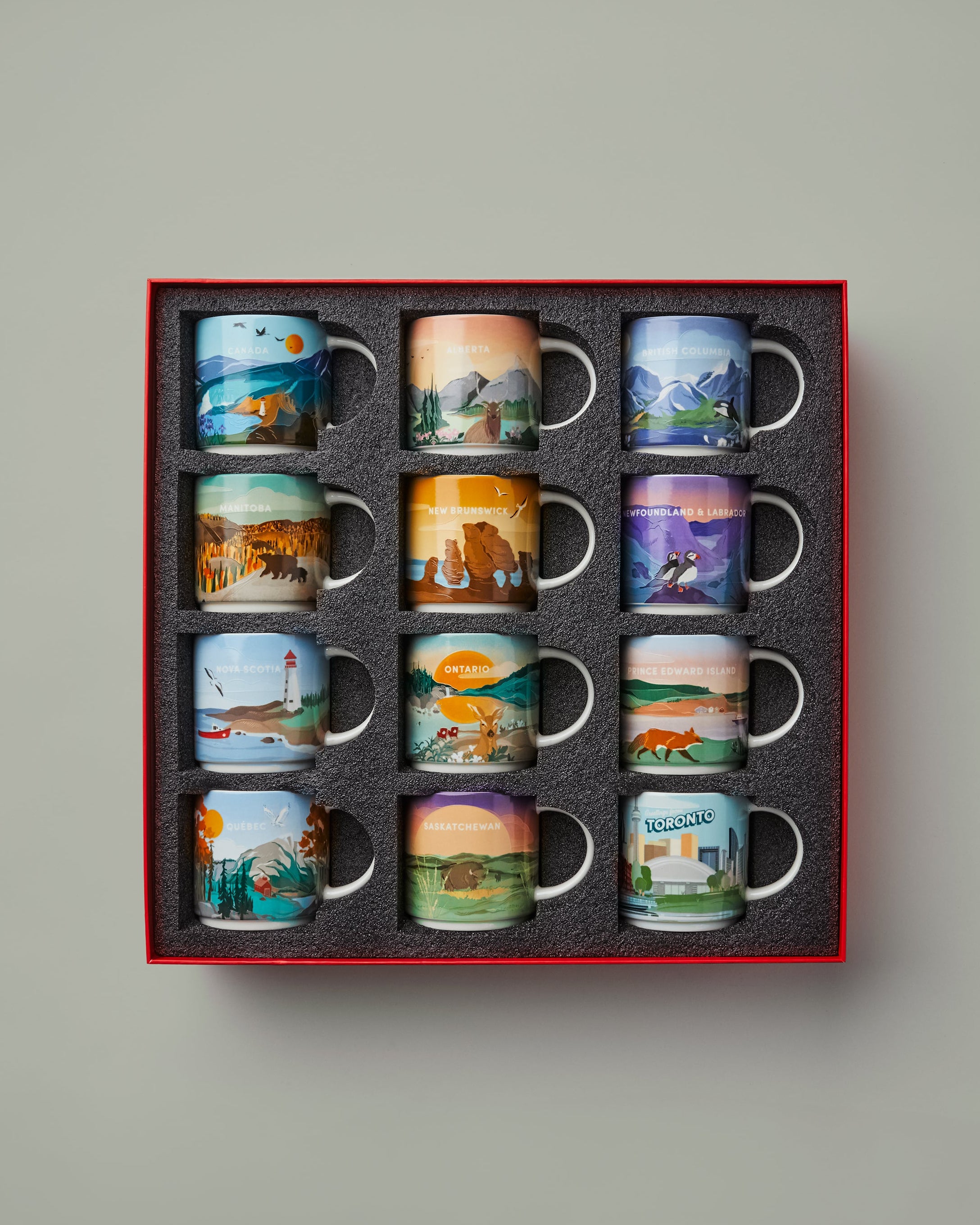 Tims Canada Collection Set of 12 Ceramic Mugs - Image #1