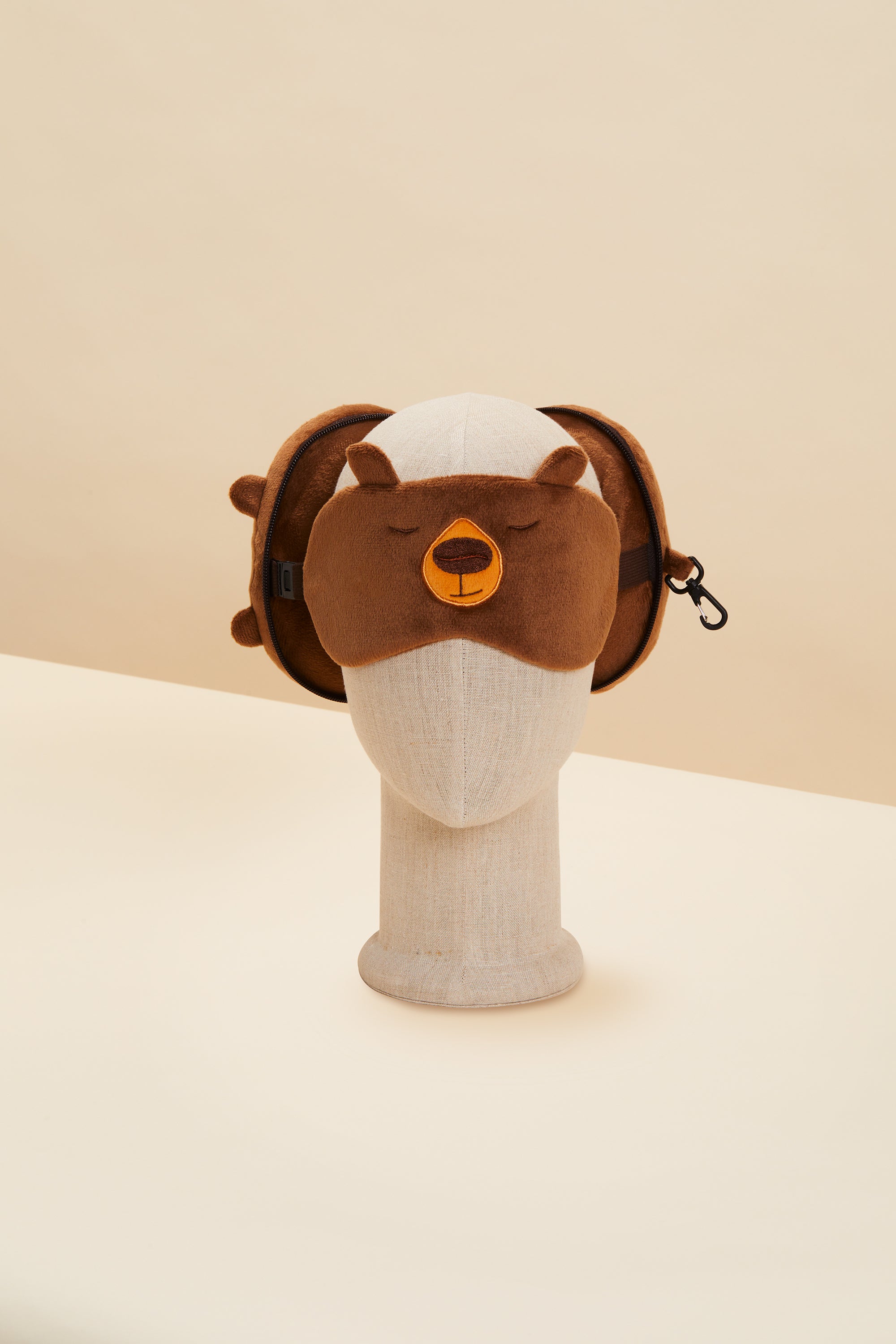 Bear Travel Pillow and Eye Mask Set - Image #4