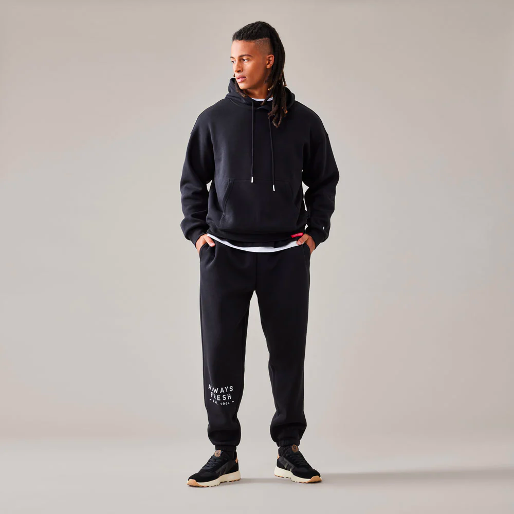 Always Fresh Unisex Hoodie Sweatsuit Set – Black - Secondary Image