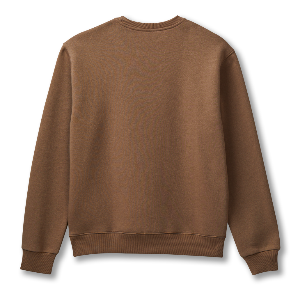 Tims unisex caramel crew - a supersoft caramel crewneck suitable for everyday comfort and class. 