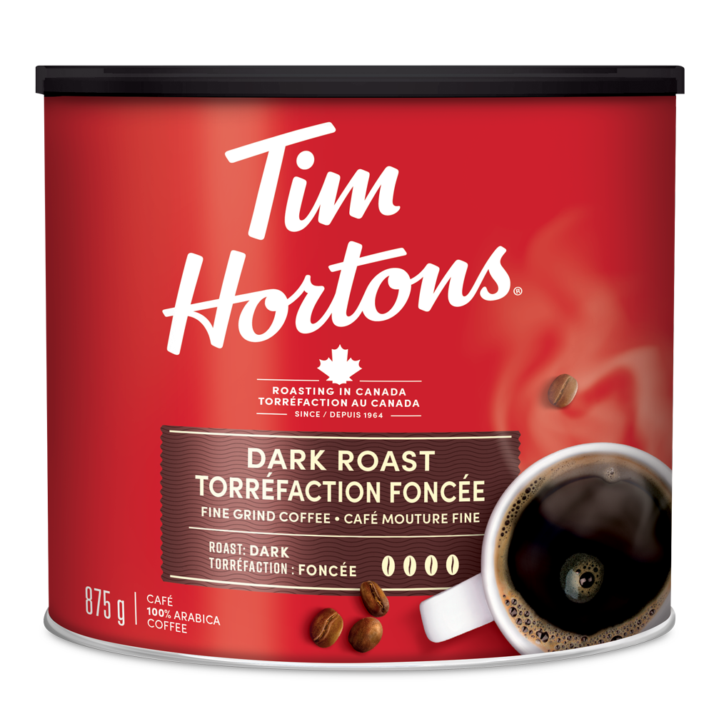 Dark Roast Fine Grind Coffee - Tim Hortons Coffee