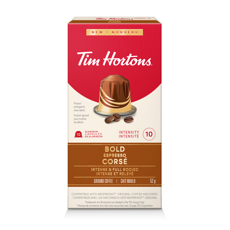 Tim Hortons Coffee | Bold Espresso Capsules - 10 Count | TimShop