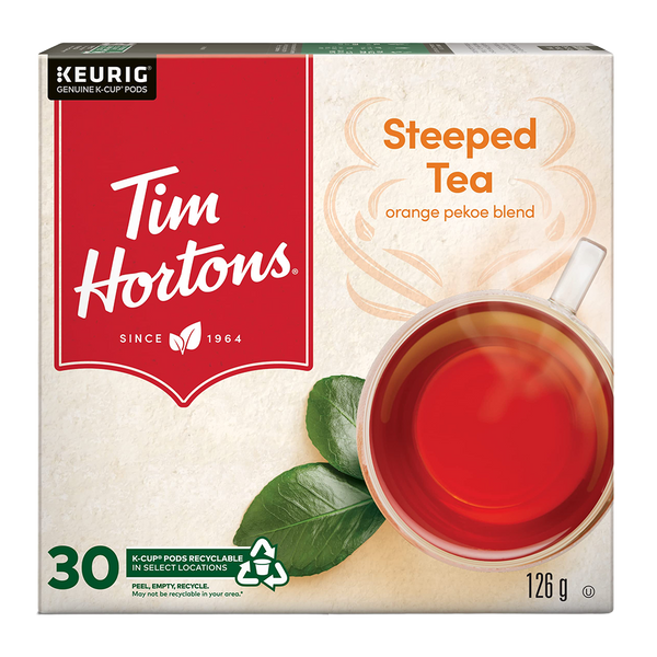 Tim Hortons Tea Steeped Tea KCups 30 Count